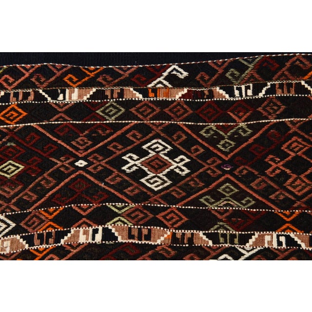 Vintage Turkish Wool Runner Kilim Rug, 1960s For Sale - Image 9 of 11