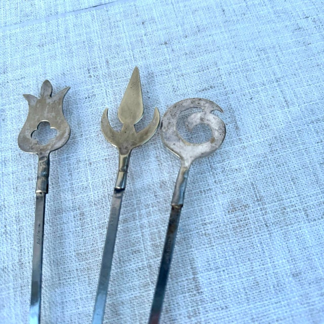 Vintage Turkish shish kabob skewers. Complete set of six skewers. In overall good condition. These have been used so there...