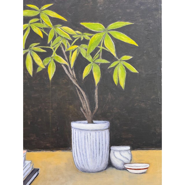 Early 21st Century "Still Life With Shell" Mixed Media on Canvas by Richmond Artist Claiborne Riley For Sale - Image 5 of 8