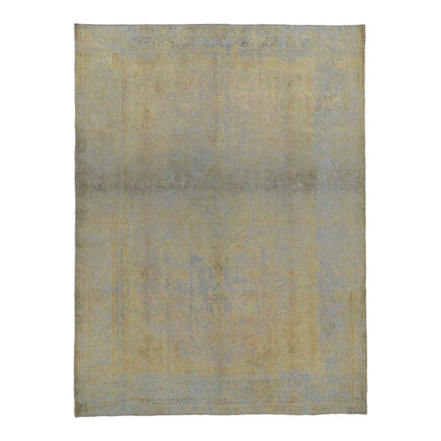 Mid 20th Century Soft Earth-Tone Vintage Turkish Rug, 07'10 X 10'05 For Sale