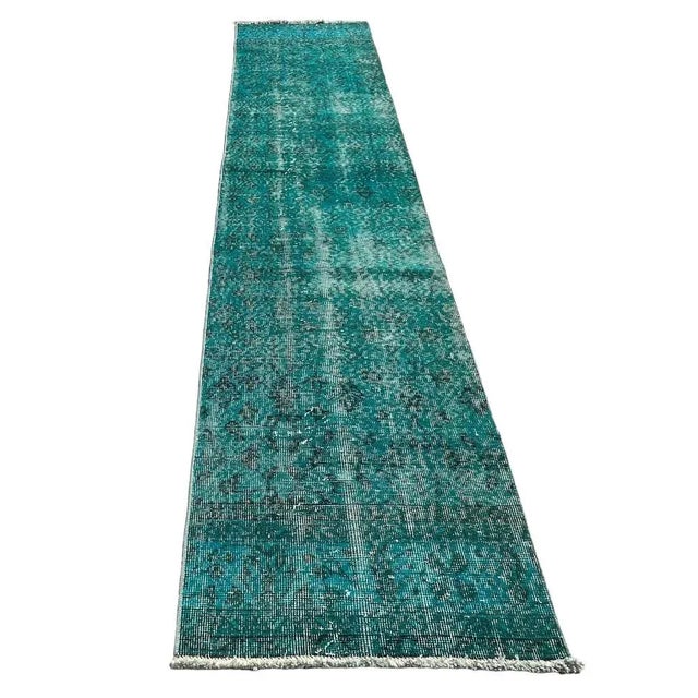 Textile Vintage Turkish Distressed Narrow Runner Rug, 1970s For Sale - Image 7 of 11