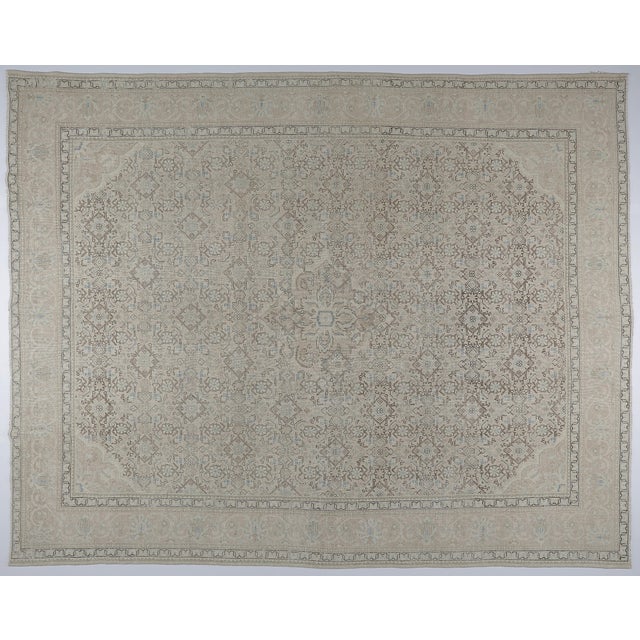 Elegant Muted Tribal Persian Rug With Intricate Allover Design -9' 8'' X 12' 8'' This elegant tribal Persian rug features...