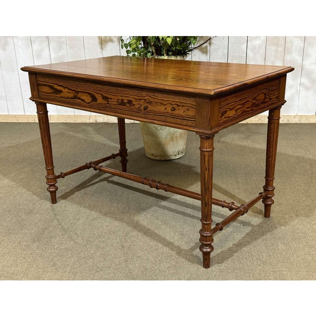 Pitch Pine Desk, Early 20th Century For Sale - Image 6 of 15
