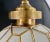 Art Deco Art Deco Style Globe White Milk Glass & Brass Pendant Chandelier Lantern For Sale - Image 3 of 15