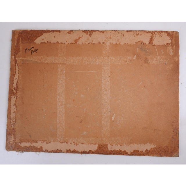 Vintage Mid 20th Century Pastoral Farm Scene With Cow Painting For Sale In Seattle - Image 6 of 7