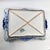 Mid 20th Century Vestal Alcobaca Portugal Blue and White Floral Handled Ceramic Serving Tray For Sale - Image 14 of 16