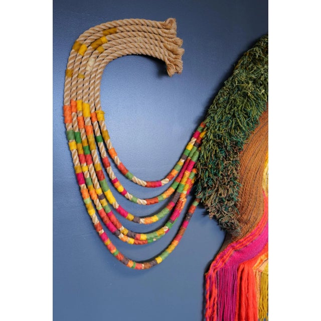 Mid-Century Modern Large Late 20th Century Fiber Art by Janet Kuemmerlein For Sale - Image 3 of 12