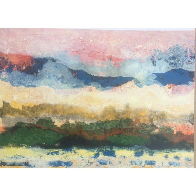 Dieter Himmelmann, Merseburg Kassel Landscape Sketch, 1988, Oil on Canvas For Sale - Image 3 of 12