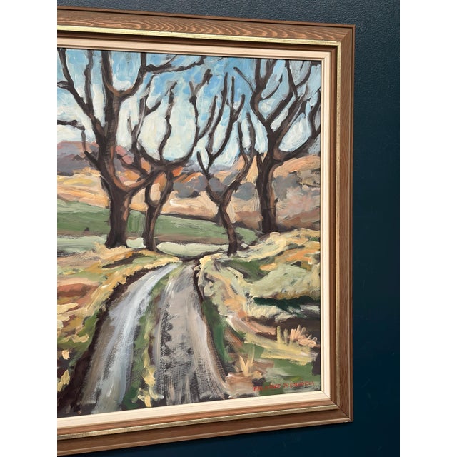 1970s Falk‑Åke, Lövsta Enhörna, 1974, Oil on Panel, Framed For Sale - Image 5 of 18