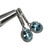 Metal Natural Aquamarine Diamond Dangle Earrings 14k W Gold 2.55 TCW Certified For Sale - Image 7 of 12