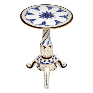 Vintage Dresden Style Porcelain Occasional Table, 1960s For Sale