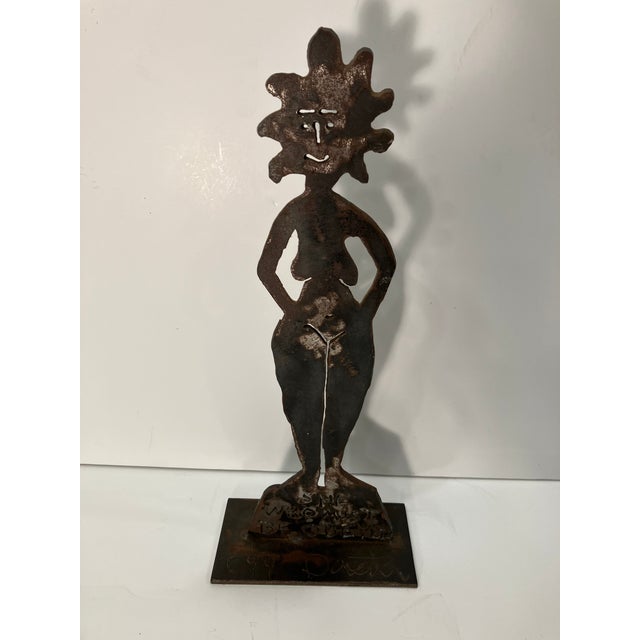 1990s Vintage Outsider Art Female Sculpture For Sale - Image 5 of 5