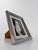 Black Mid-Century Modern Italian Embossed Tin Tabletop Picture Frame, 1930s For Sale - Image 8 of 18