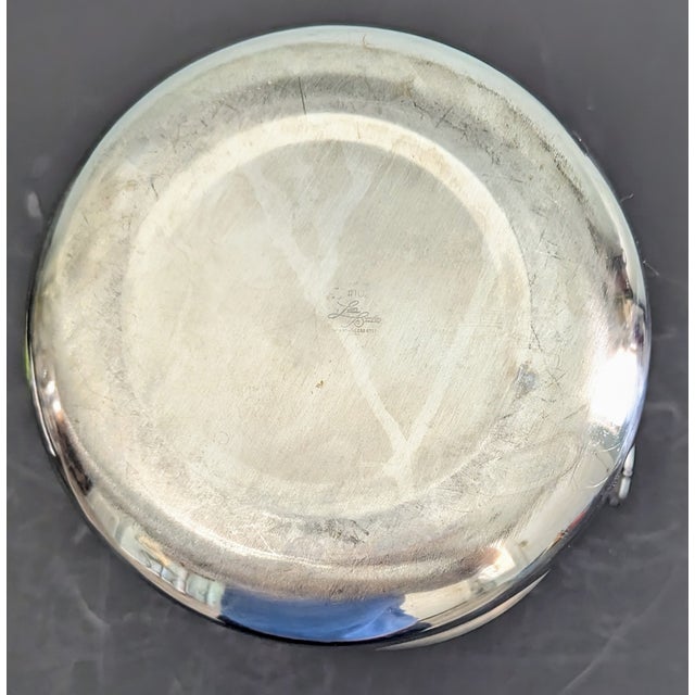 Chrome Mid-Century Modern Steel Champagne Bucket on Stand For Sale - Image 8 of 12