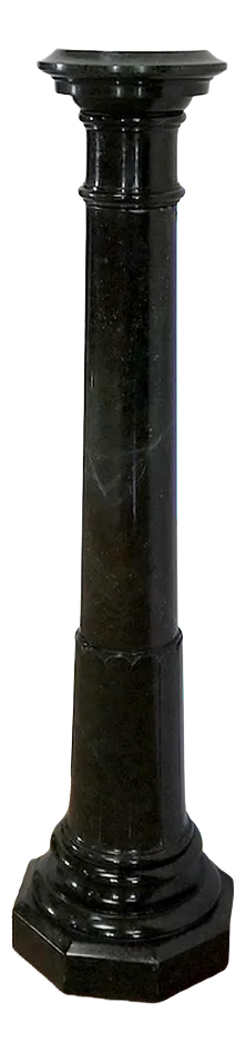 Column with Rotating Top in Sea Green Marble, Late 19th Century