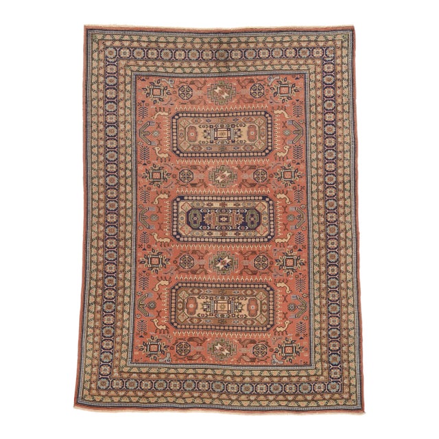 Mid 20th Century Vintage Persian Ardabil Rug - 07'04 x 10'01 For Sale