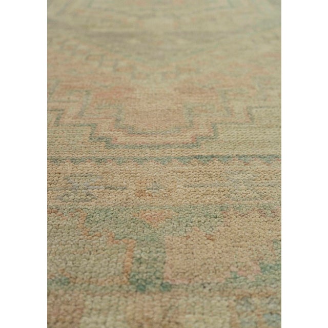 Turkish Turkish Oushak Rug 3'2" x 9'11" #20255 For Sale - Image 3 of 8