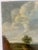 Rustic European Large 19th C. French Landscape Oil Painting on Canvas For Sale - Image 3 of 8
