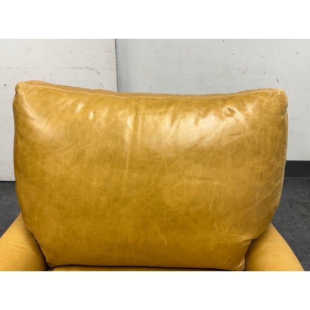 Animal Skin Lee Industries Leather Lounge Chairs, Pair For Sale - Image 7 of 12