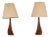 Teak Lamps by Johannes Aasbjerg, Denmark - a Pair For Sale