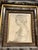 A truly fantastic antique Eastlake c. 1875 decorated framed print. Frame has marbled and gilded elements with an "ebony"...