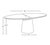 Wood Jefferson Ceruse Oak Oval Dining Table For Sale - Image 7 of 7