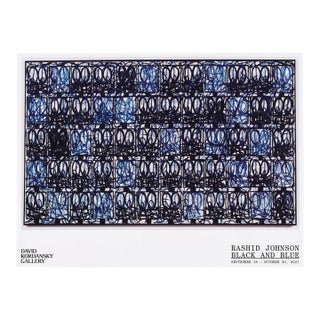 Rashid Johnson Black and Blue Official Exhibition Poster For Sale