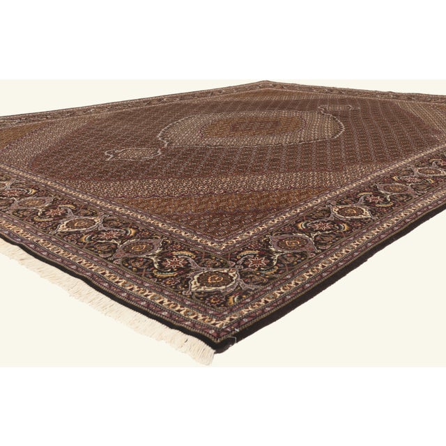 79825 Vintage Persian Tabriz Rug, 09'10 x 12'10. The Imperial Garden: A Vintage Persian Tabriz Masterpiece of Enduring...