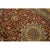 Traditional 1950s Red Field Traditional Medallion Vintage Isfahan Wool Silk Small Carpet Rug For Sale - Image 3 of 9