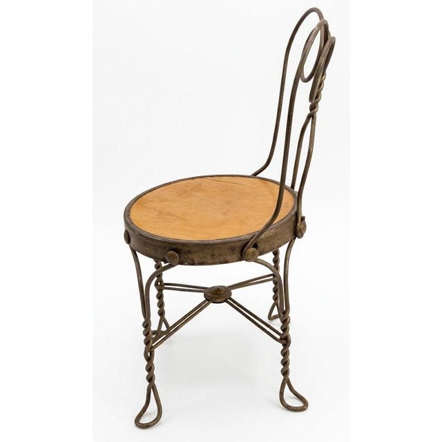 Vintage Chicago Wire Chair Co. Miniature Ice Cream Parlor Chair - Child or Doll Display_ For Sale - Image 4 of 6