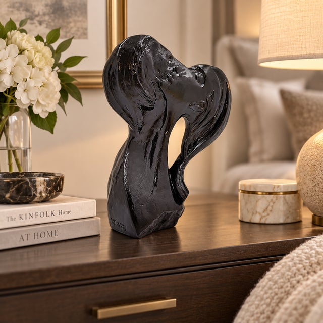 Contemporary Austin Prod Large Sculpture "Faces of Love" Signed Fisher, Circa 1980 For Sale - Image 3 of 13
