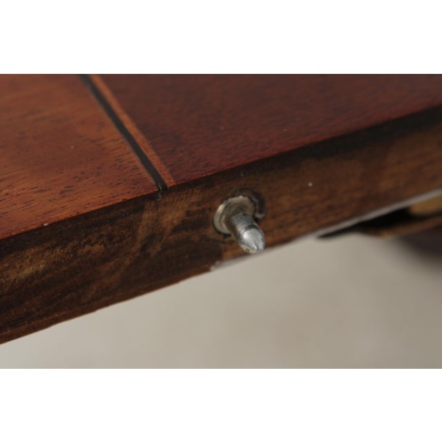 Henredon Banded Mahogany Dining Room Table For Sale - Image 16 of 17