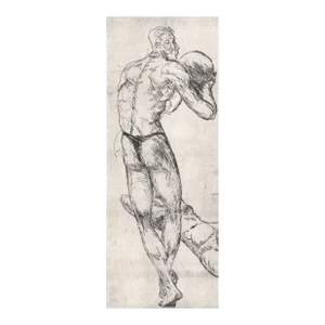 Auguste Jean Gaudin Athletes Nude Etching