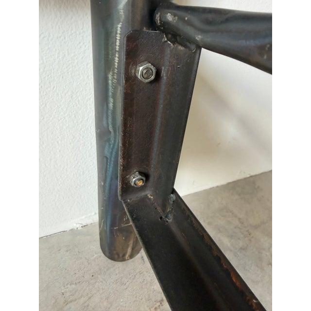 Vintage Handcrafted Metal Forest Canopy Queen Bed Frame, Signed For Sale - Image 12 of 17