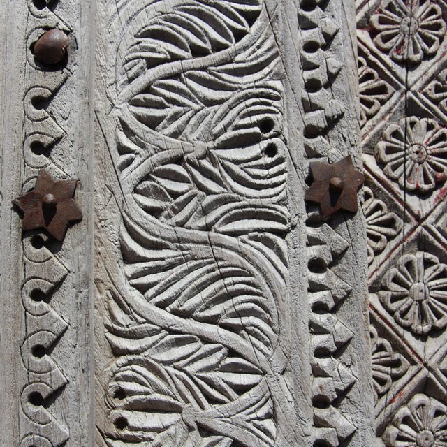 Mogul Carved Doorway Mirror For Sale - Image 4 of 4