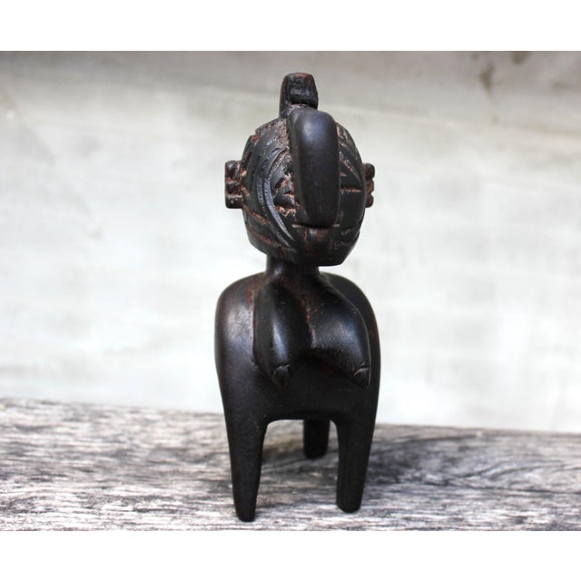 Vintage African Hand-Carved Wood Baga Style Fertility Figure, 1950s For Sale - Image 12 of 18