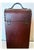 Sienna Wine Bottle Case, for Two. Faux Leather. Wood Studded Wine Box Tote. One Case For Sale - Image 8 of 8
