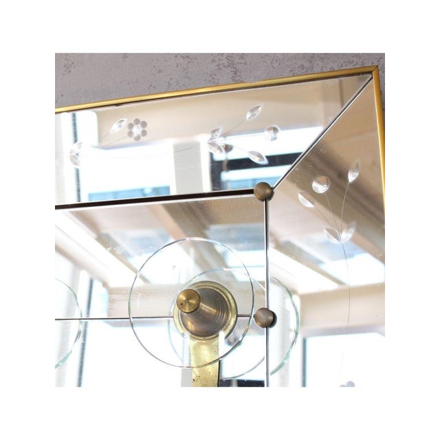 Floor Coat Stand with Mirror, Italy, 1930 For Sale - Image 4 of 13