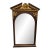 Henredon Vintage Arched Wood Wall Mirror With Gold Accents For Sale