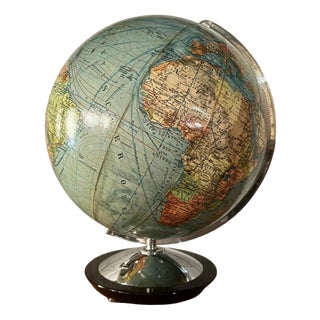 Vintage Duo Glass Globe Lamp from DBG, Germany, 1960s For Sale