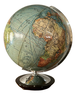 Vintage Duo Glass Globe Lamp from DBG, Germany, 1960s
