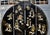 4 Panel Room Divider Vintage Chinese Coromandel Round Screen Black Lacquer For Sale - Image 13 of 16