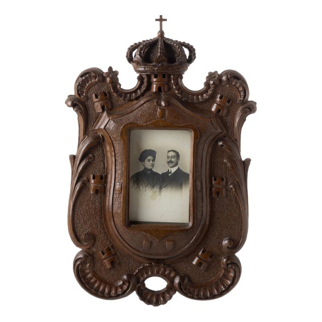 Portuguese Wooden Frame, 19th Century For Sale