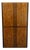 Hickory White Briar Collection Burled Walnut Contemporary Modern / Art Deco 42″ Storage Armoire For Sale