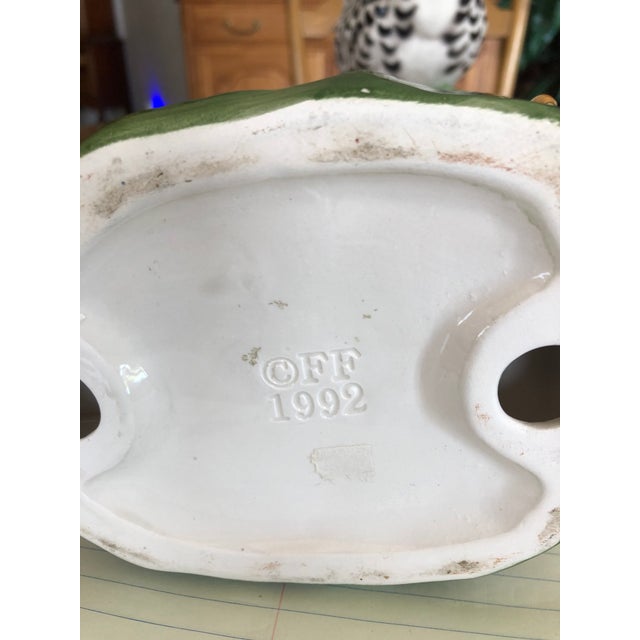 Ceramic Vintage 1992 Fitz & Floyd Black Speckled Roosters- Set of 2 For Sale - Image 7 of 7