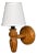 Swedish Modern, Wall Sconce, Pine, Sweden, 1960s For Sale