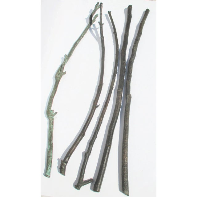 Bronze Garouste & Bonetti Cast Bronze Twigs Circa 80s' - Set of 5 For Sale - Image 8 of 10