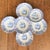 1920s Antique Wood & Sons "Yuan" Pattern Blue and White Transferware Coffee & Tea Set - Mixed Demitasse and Teacup 9 pcs For Sale - Image 5 of 16