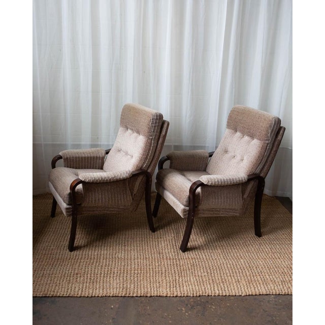 1960s Danish Beech Lounge Chairs - A Pair For Sale - Image 14 of 14