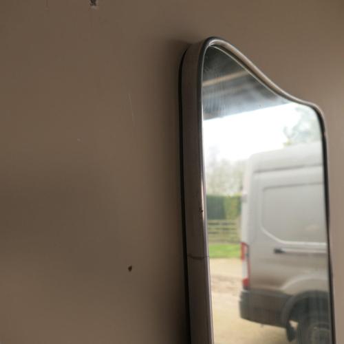 Shield Mirror in Steel For Sale - Image 13 of 18